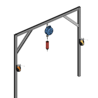 40-33030-3 MODULAR SOLUTIONS PROFILE<BR>30 SERIES 30MM X 30MM DIAGONAL BRACE CUT AT A 45 DEG ANGLE, 300MM